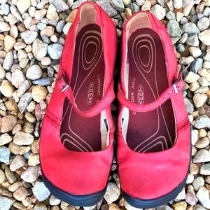 Keen Women's Red Mary Jane Flats